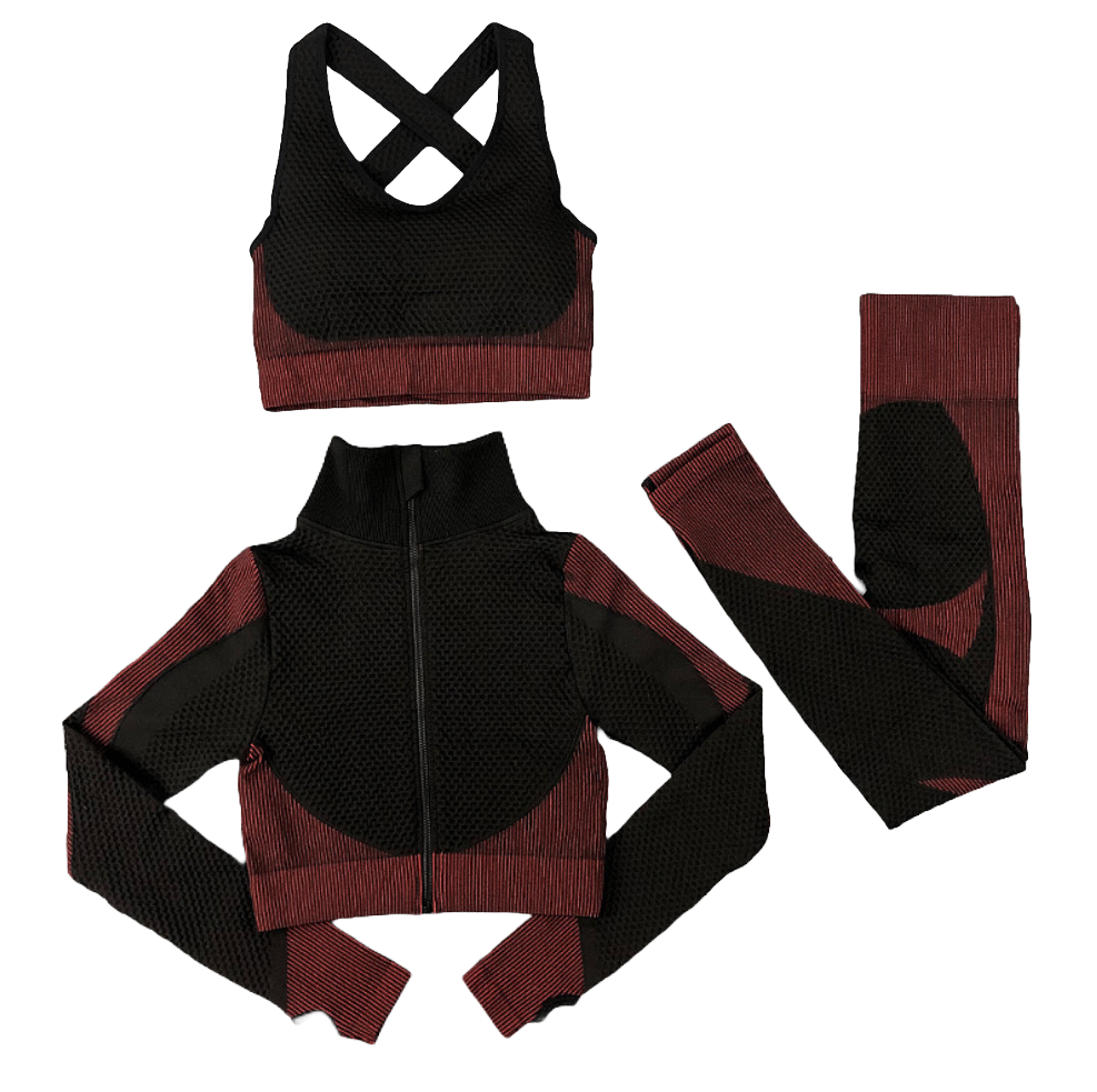 3Pcs Seamless Yoga Set