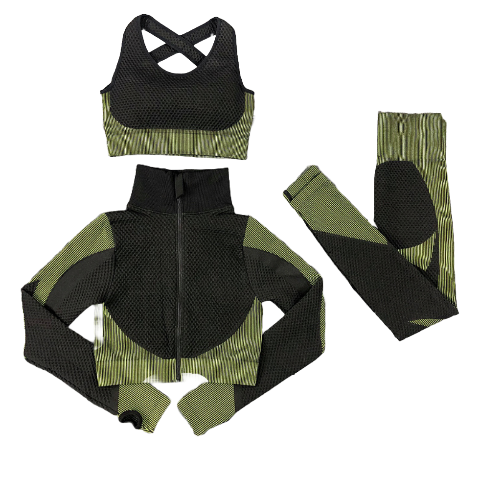 3Pcs Seamless Yoga Set